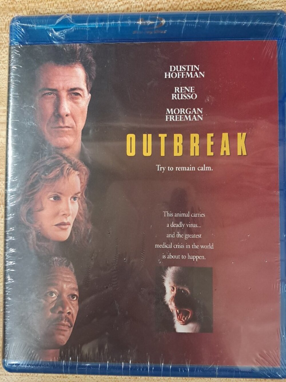 Outbreak 1995 Blu-ray Factory Sealed Dustin Hoffman Morgan Freeman Horror